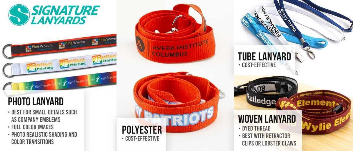 Photo print lanyard with detailed full-color design