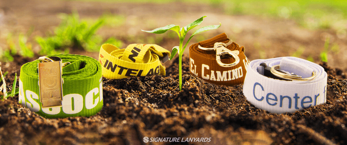 Eco-friendly lanyards made from biodegradable materials