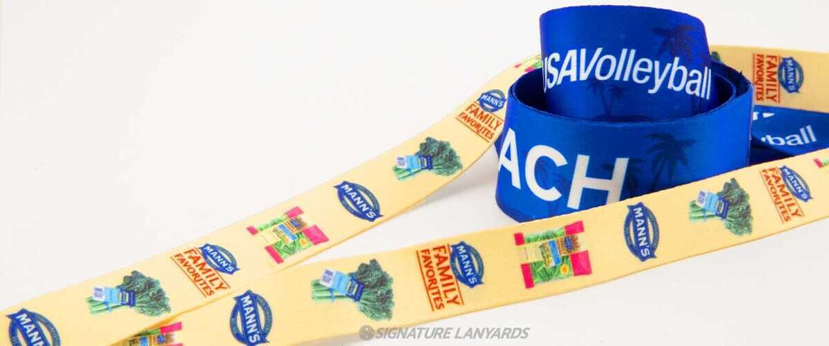 Dye sublimated lanyard with vibrant full-color artwork