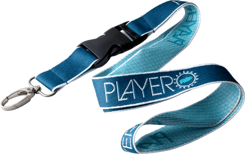 finished custom lanyard